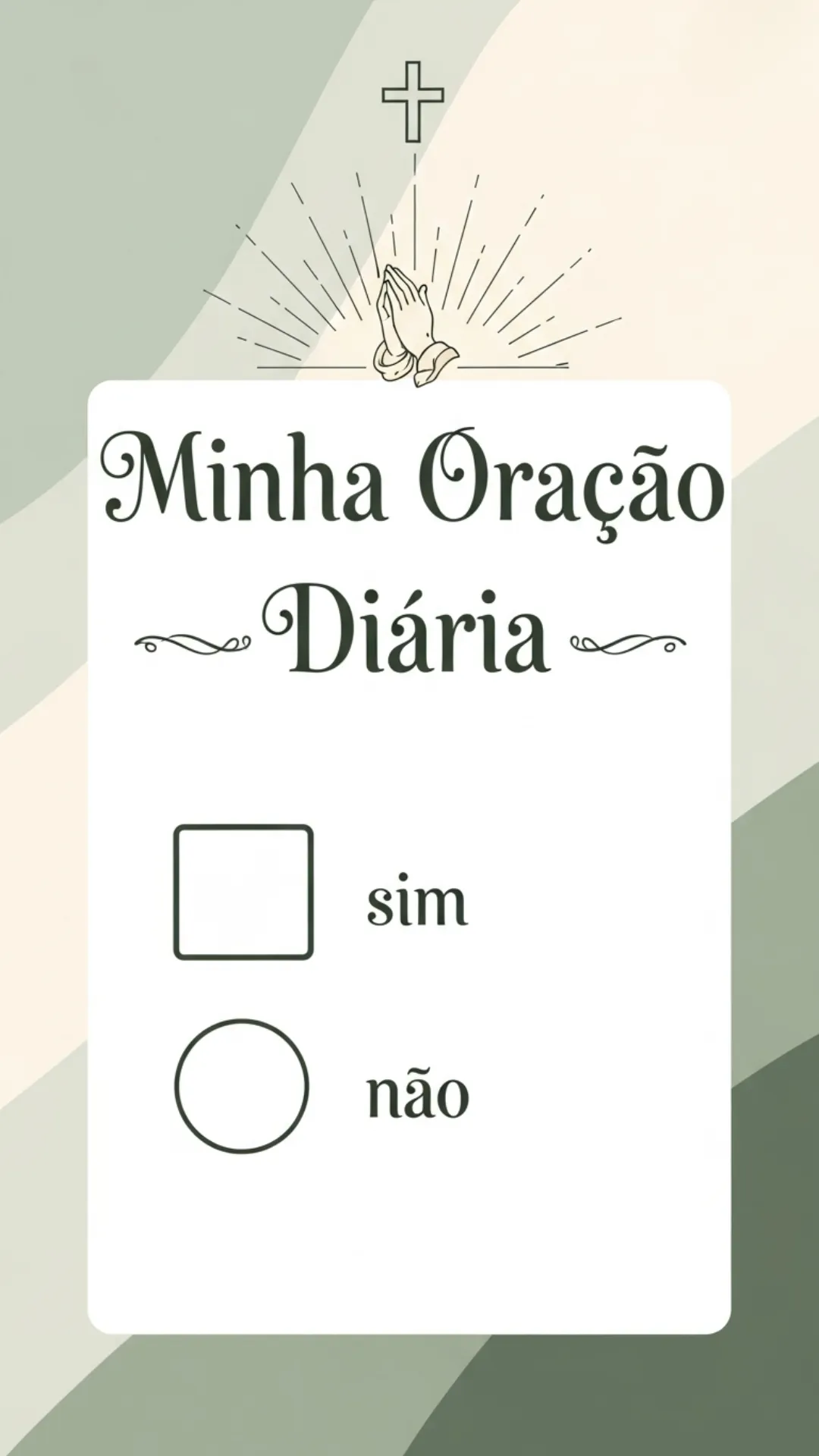 Caixa interativa Minha oração diária